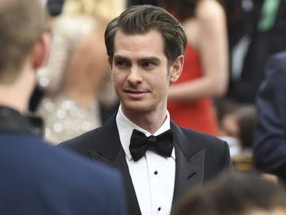 Andrew Garfield en la entrega de los premios Oscar. 