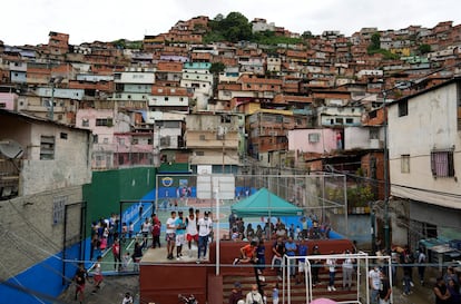 View of Cota 905, the neighborhood where El Koki operated in Caracas, in 2021.