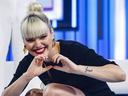 Alba Reche, este miércoles durante la gala de 'Operación Triunfo'.