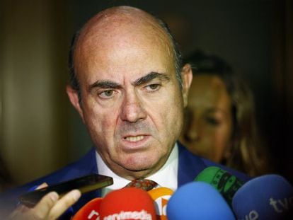 El ministro de Economía, Luis De Guindos.