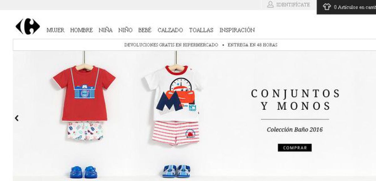 Carrefour ropa niño online bebe