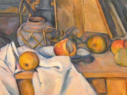 El cuadro 'Fruits et pot de gingembre', de Paul Cézanne, del museo Langmatt, vendido por Christie's en septiembre de 2023.