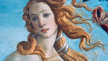 Detalle del 'Nacimiento de Venus' de Botticelli.
