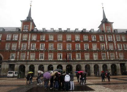 Casa de la Carnicer&iacute;a, en la Plaza Mayor de Madrid.