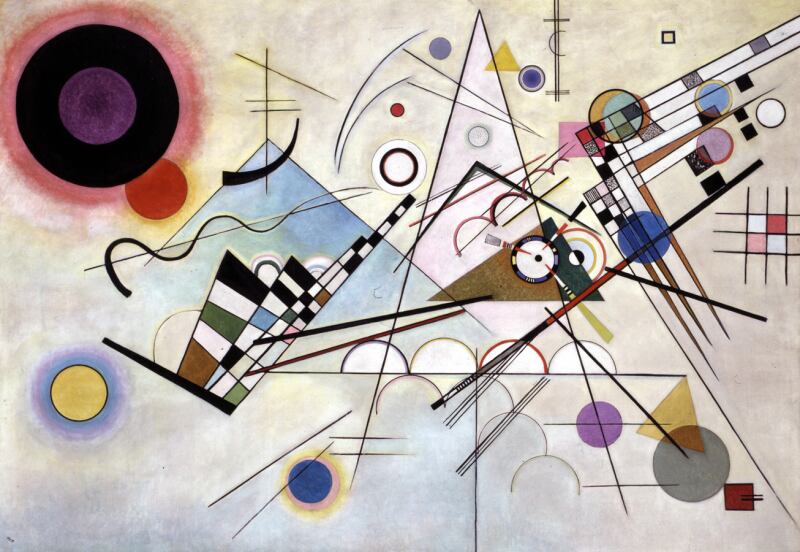 'Composición 8', obra de Kandinsky de 1923. 