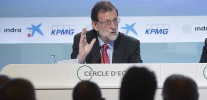 Rajoy a les jornades del Cercle d'Economia a Sitges, avui.