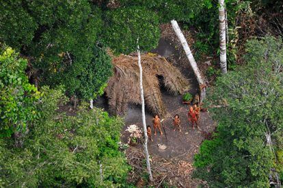 Río Envira, en la Amazonia brasileña, uno de los últimos pueblos indígenas aislados del planeta