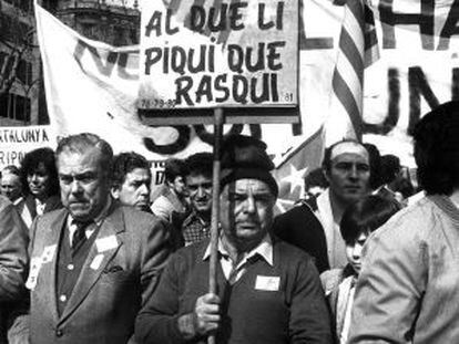 Manifestación en Valencia contra la Ley Orgánica de Armonización del Proceso Autonómico, conocida como LOAPA.