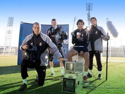 De izquierda a derecha, Zinedine Zidanne, David Beckham, Raúl e Íker Casillas.