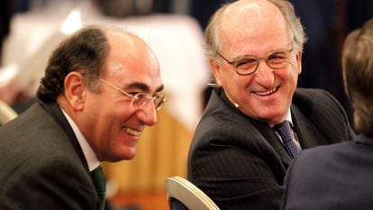 Ignacio Sánchez Galán, presidente de Iberdrola, junto con Antonio Brufau, presidente de Repsol, en una imagen de archivo.