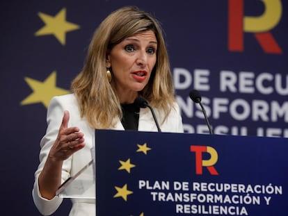 La vicepresidenta tercera y ministra de Trabajo y Economía Social, Yolanda Díaz.