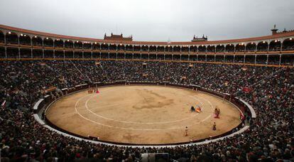 Un festejo en la plaza de toros de Las Ventas