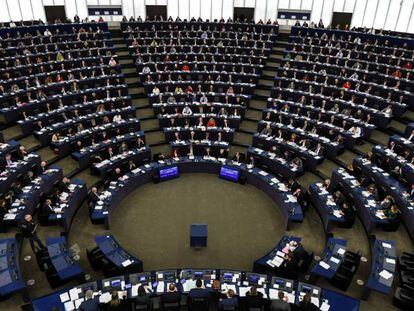 Pleno del Parlamento Europeo en Estrasburgo (Francia).