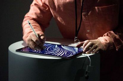 La tableta iPad Pro con Pencil durante su presentación el 9 de septiembre.