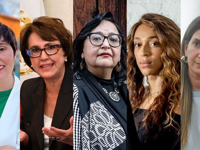 Carolina Giraldo, Patricia Mercado, Norma Piña, Erika Hilton y Silvia Lospennato
