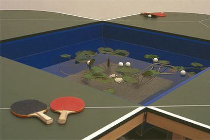&#39;Mesa de ping-pong&#39; (2005), del mexicano Gabriel Orozco, que se expondrá en el Museo Reina Sofía.

Imagen de la exposición &#39;Iconofagias&#39;.

Detalle de &#39;Instalación&#39;, de Acamonchi, en la muestra &#39;Tijuana Sessions&#39;.