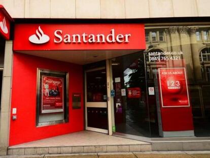 Una oficina de Banco Santander