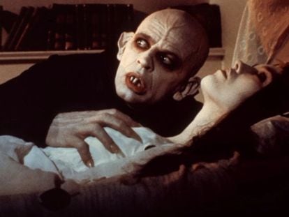 Klaus Kinski e Isabella Adjani, en 'Nosferatu', de Herzog.