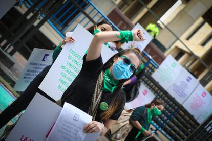 Manifestación del aborto en Bogotá Colombia