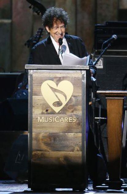 Bob Dylan, el pasado 6 de febrero en Los Ángeles.