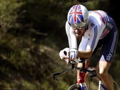 El ciclista brit&aacute;nico Bradley Wiggins, campe&oacute;n de contrarreloj.