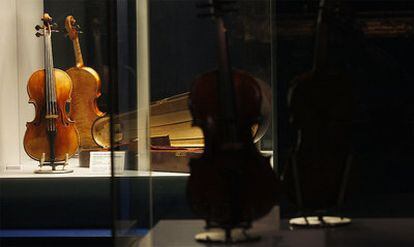 El violín Stradivarius, de 1713, donado por Pablo Sarasate al Real Conservatorio.