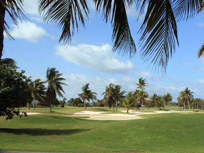 Campo de golf en Varadero, Cuba.