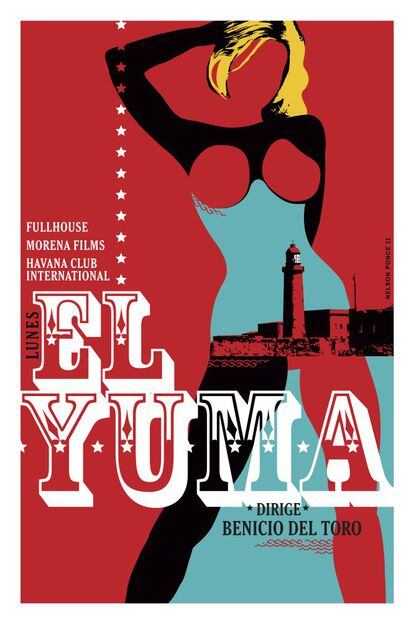 Cartel del primer capítulo de '7 días en La Habana', 'El Yuma', dirigido por Benicio del Toro,
