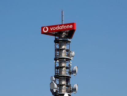 Antenas de 4G y 5G de Vodafone en Berlín.