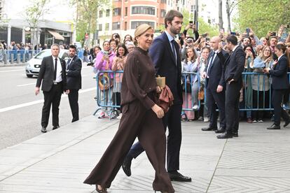 La infanta Cristina y su hijo Juan Valentín Urdangarin de Borbón. 