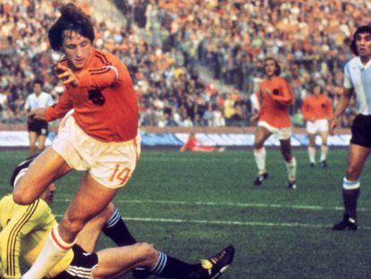 Sin titulo Cruyff, con la selección holandesa en 1974. STF AFP