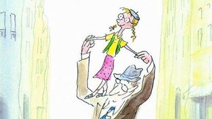 Dibujo de Sempé para 'Catherine', la novela infantil de Patrick Modiano.