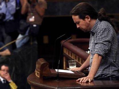 El l&iacute;der de Unidas Podemos, Pablo Iglesias.