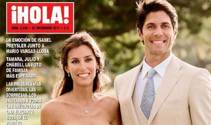 Ana Boyer y Fernando Verdasco en la portada de &#039;&iexcl;Hola!&#039; sobre su boda en el Caribe.