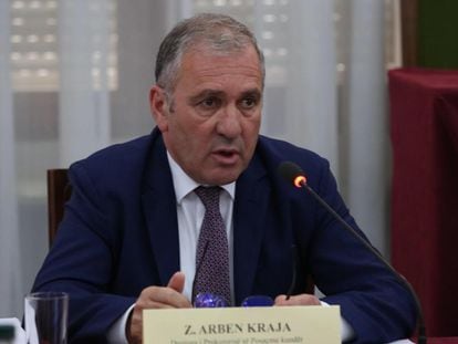 Arben Kraja, jefe de la Fiscalía contra el Crimen organizado de Albania.