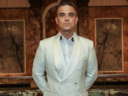 El cantante Robbie Williams, en los premios Attitude celebrados en Londres