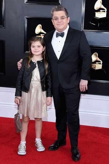 El actor y humorista Patton Oswalt acudió a la ceremonia acompañado por su hija Alice.