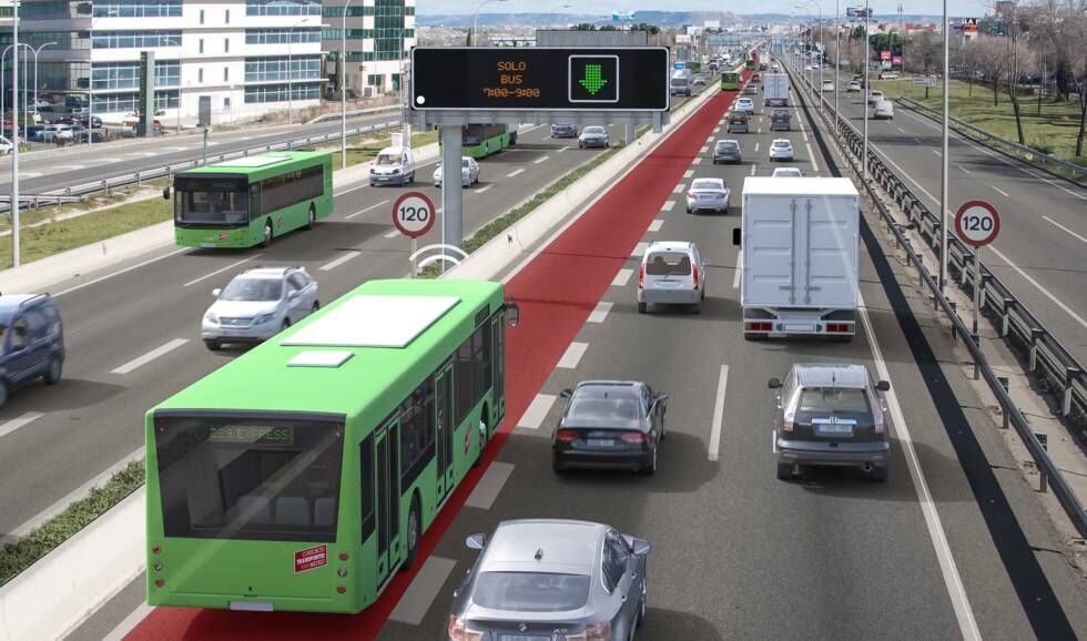 El futuro carril bus VAO de la A-2.