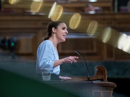 La minitra de Igualdad, Irene Montero, en el Congreso de los Diputados.