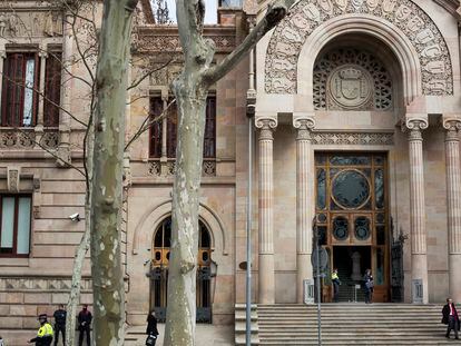 Fachada de la Audiencia provincial de Barcelona