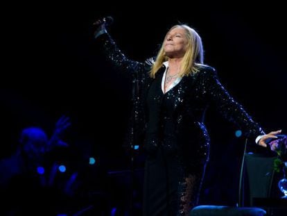 Barbra Streisand en concierto. 