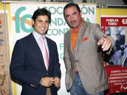 El torero Fran Rivera y el periodista Carlos Herrera.