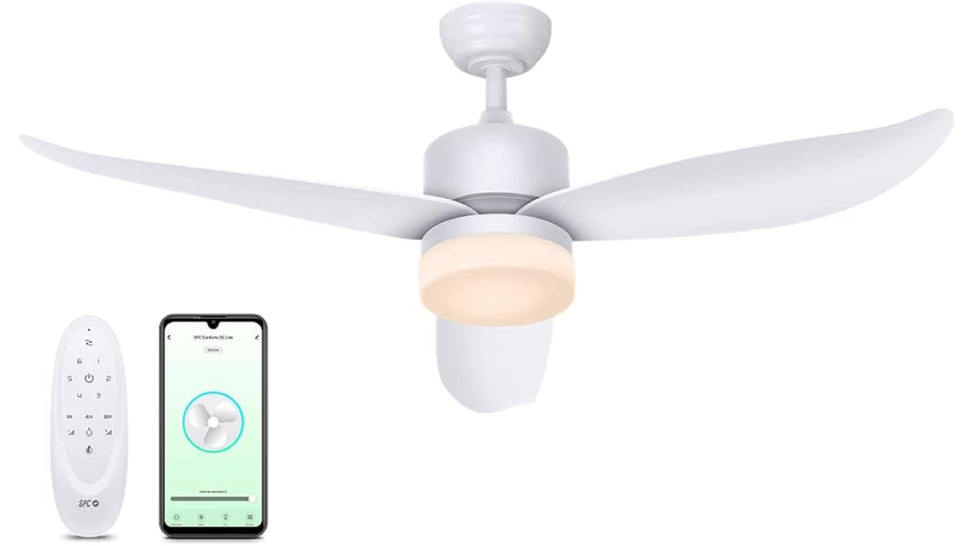 El ventilador de techo con WiFi que mejores valoraciones tiene en  es  compatible con iPhone