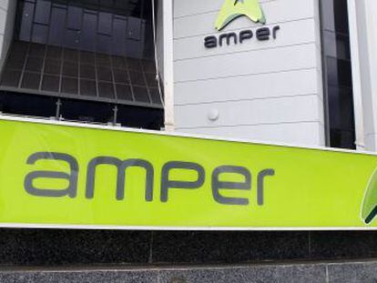 Oficinas de la tecnol&oacute;gica Amper en Madrid. 
