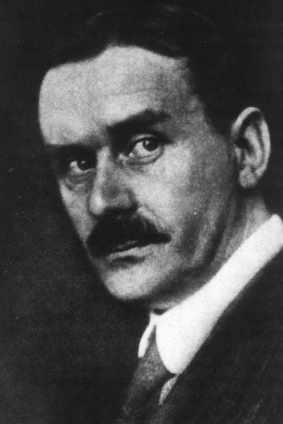 Thomas Mann (1875-1955), en una imagen del libro <i>El mundo moderno</i> (Edhasa), de Malcolm Bradbury.