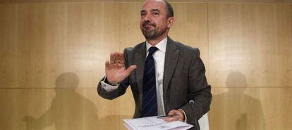 Miguel Ángel Villanueva, en un momento de la rueda de prensa.