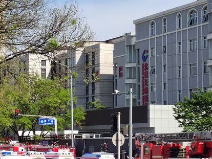 Incendio hospital Pekin