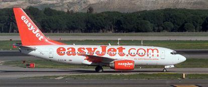 Un avi&oacute;n de EasyJet.