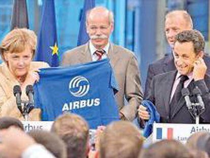 Merkel y Sarkozy se reparten el poder en el gigante aeroespacial europeo