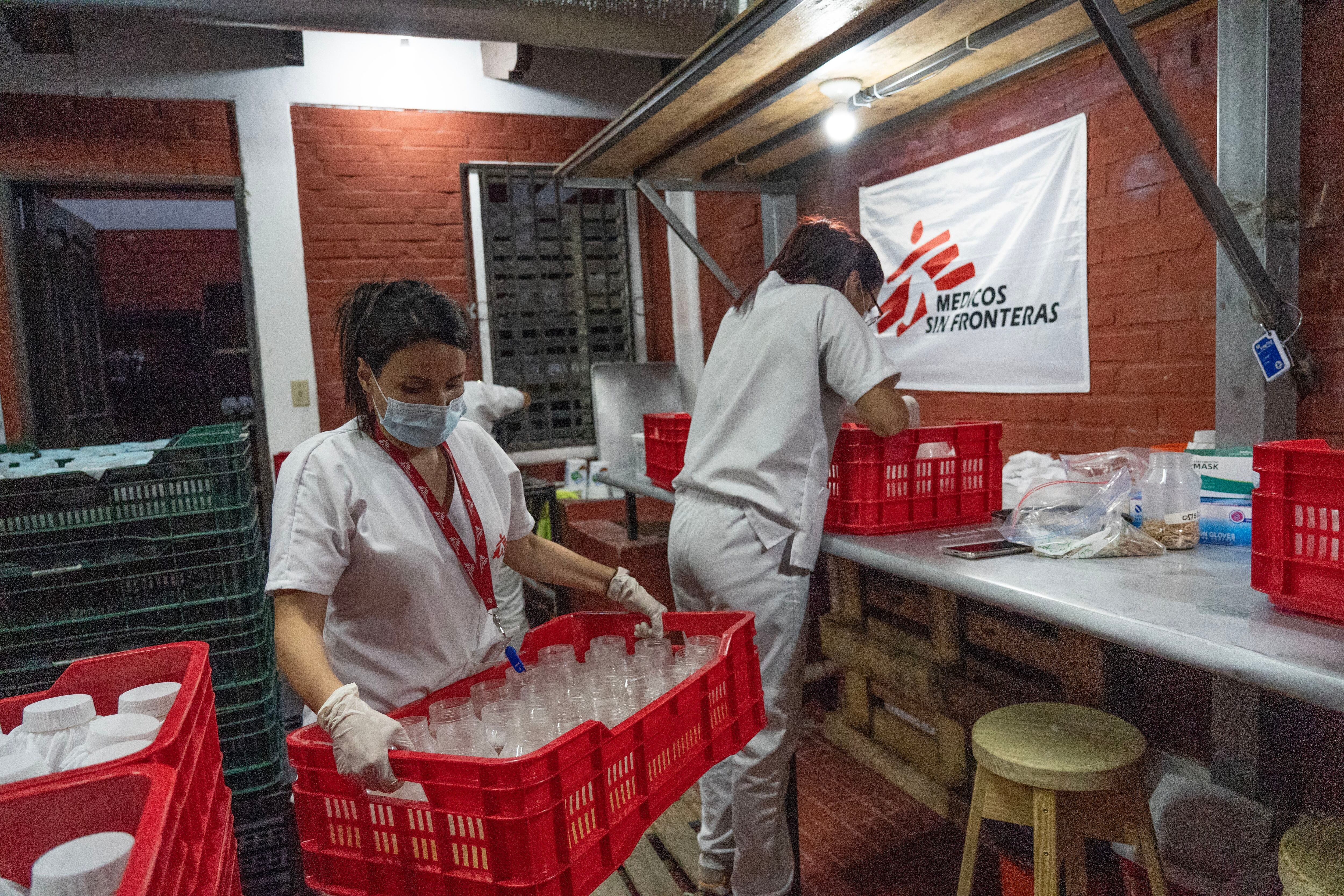 Laboratorio de Arbovirosis de Médicos Sin Fronteras en Tegucigalpa, Honduras.